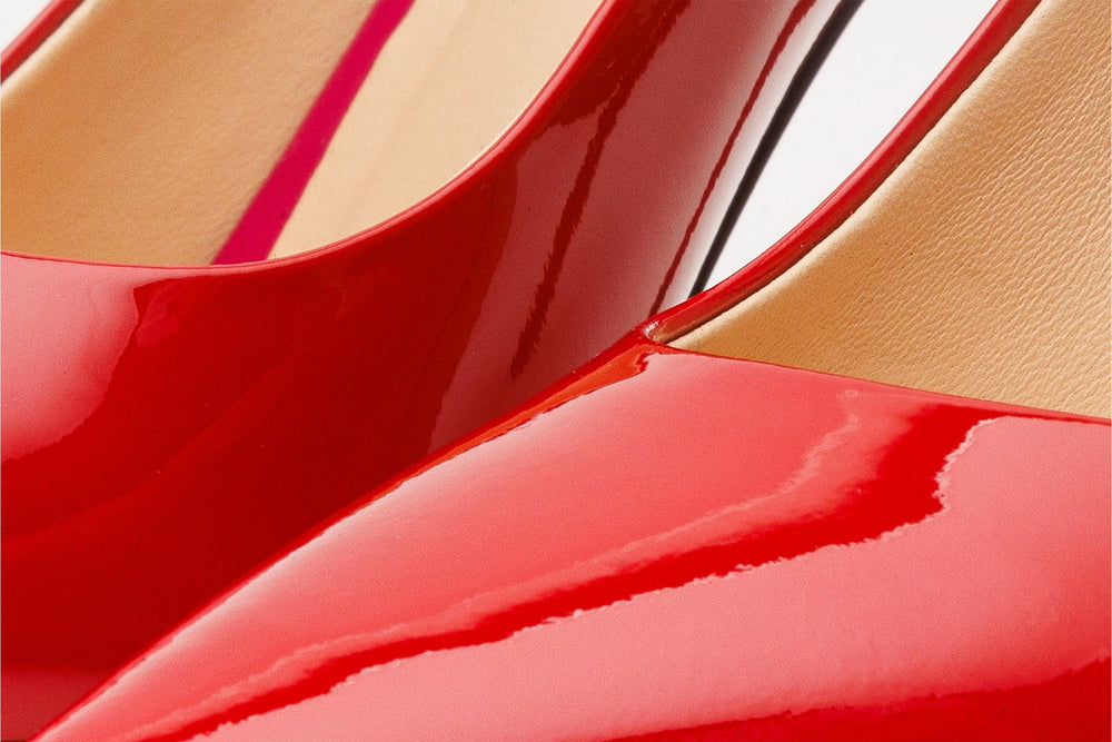 The Ege Red Leather Pump Fuchsia Sole Shoe Fine Craftsmanship