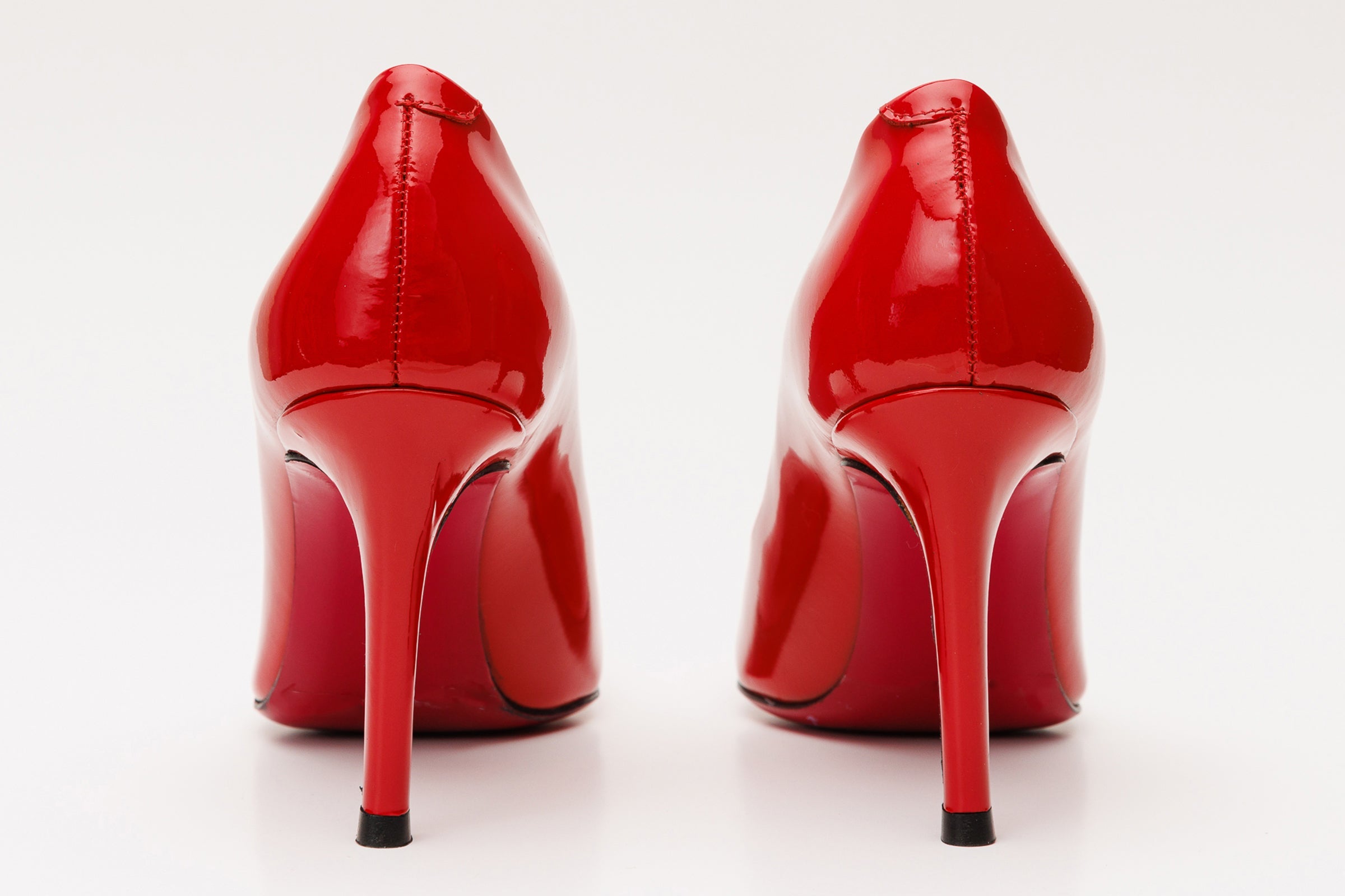 The Ege Red Leather Pump Fuchsia Sole Shoe Fine Craftsmanship