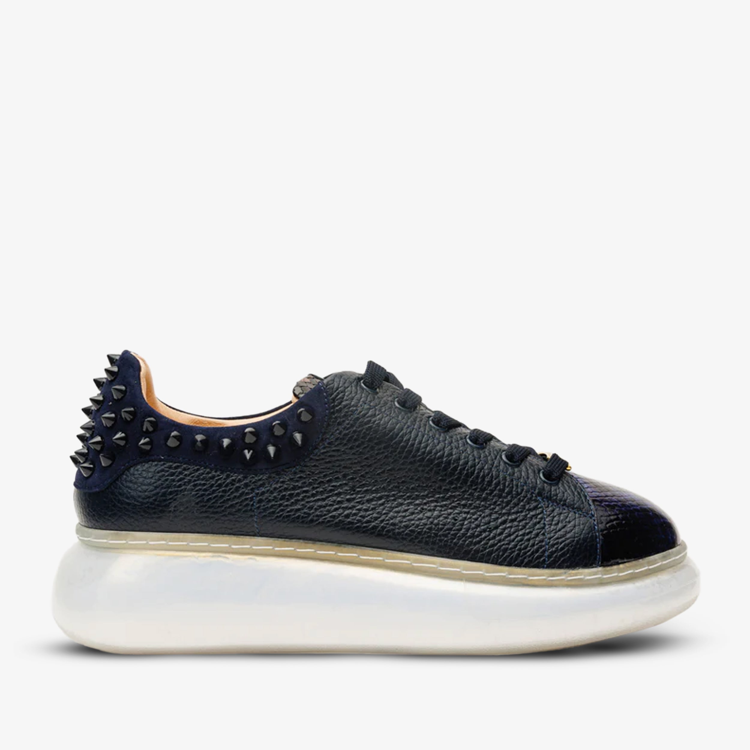The Venezia Dark Blue Leather Sneaker Exclusive Style