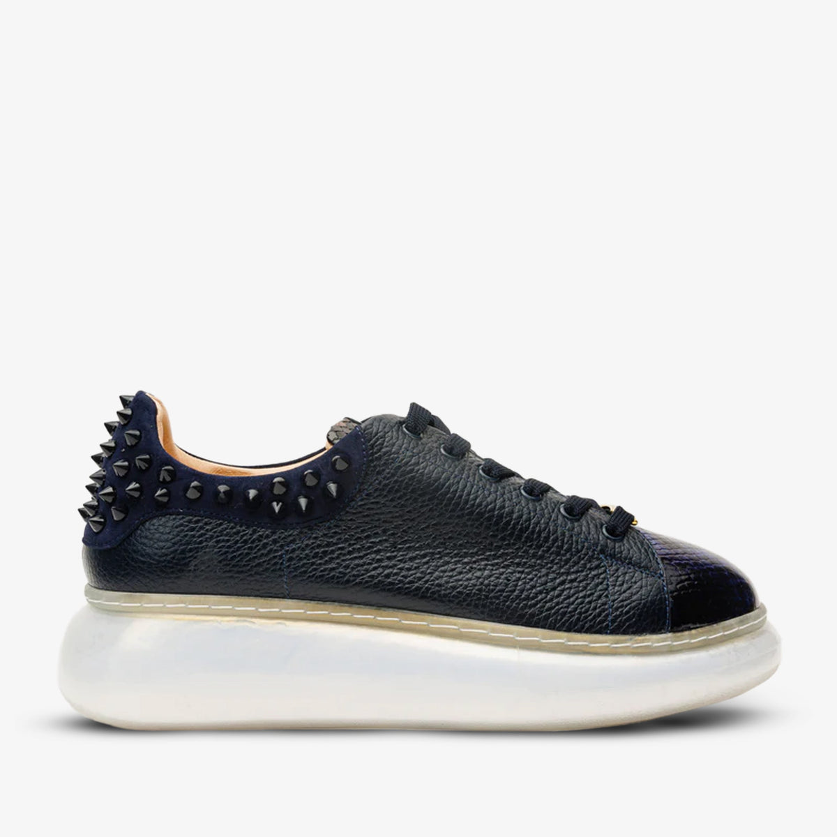 The Venezia Dark Blue Leather Sneaker Exclusive Style