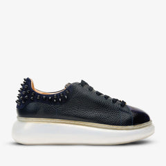 The Venezia Dark Blue Leather Sneaker Exclusive Style