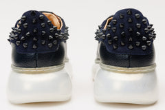 The Venezia Dark Blue Leather Sneaker Exclusive Style