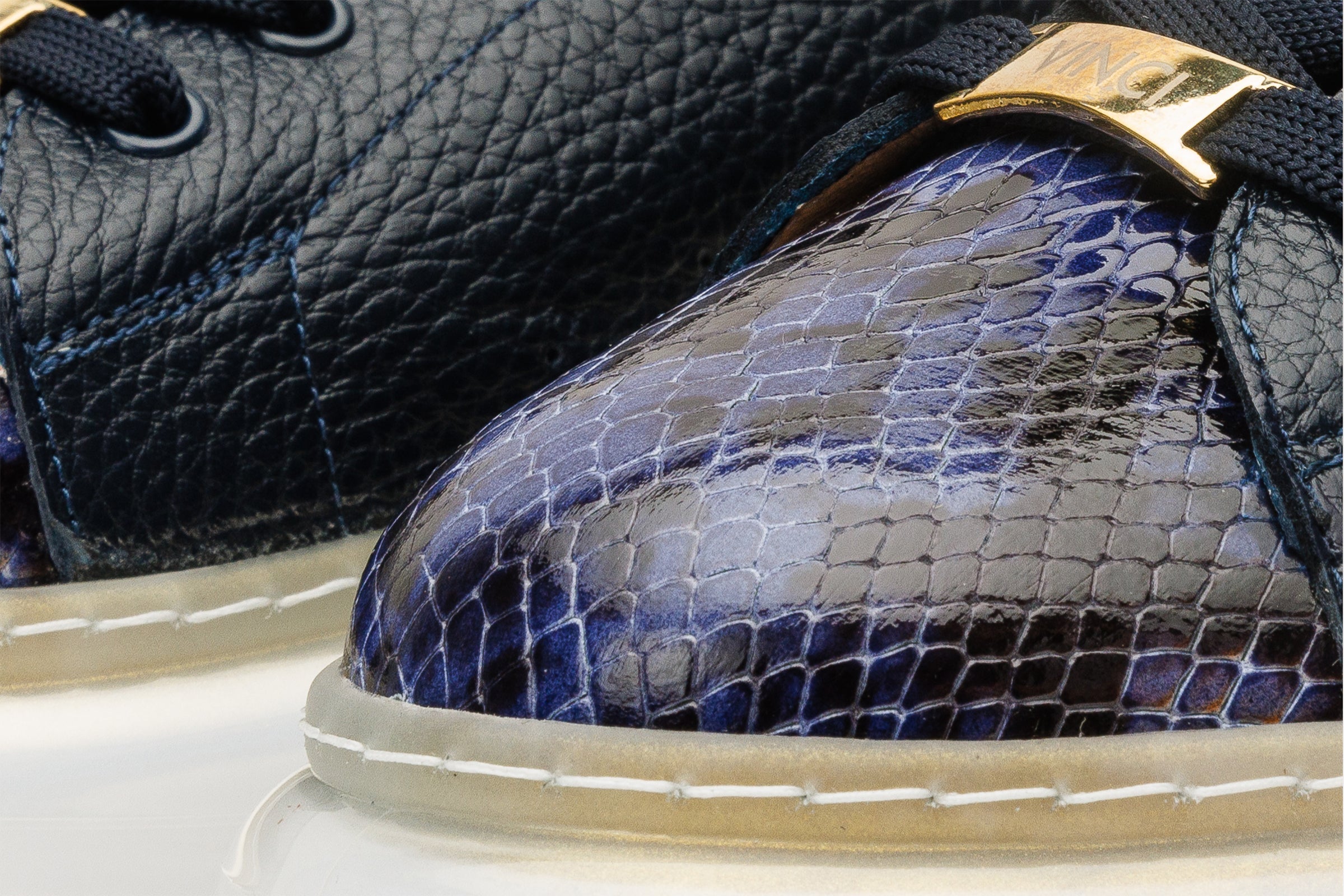 The Venezia Dark Blue Leather Sneaker Exclusive Style
