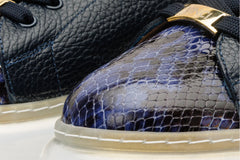 The Venezia Dark Blue Leather Sneaker Exclusive Style