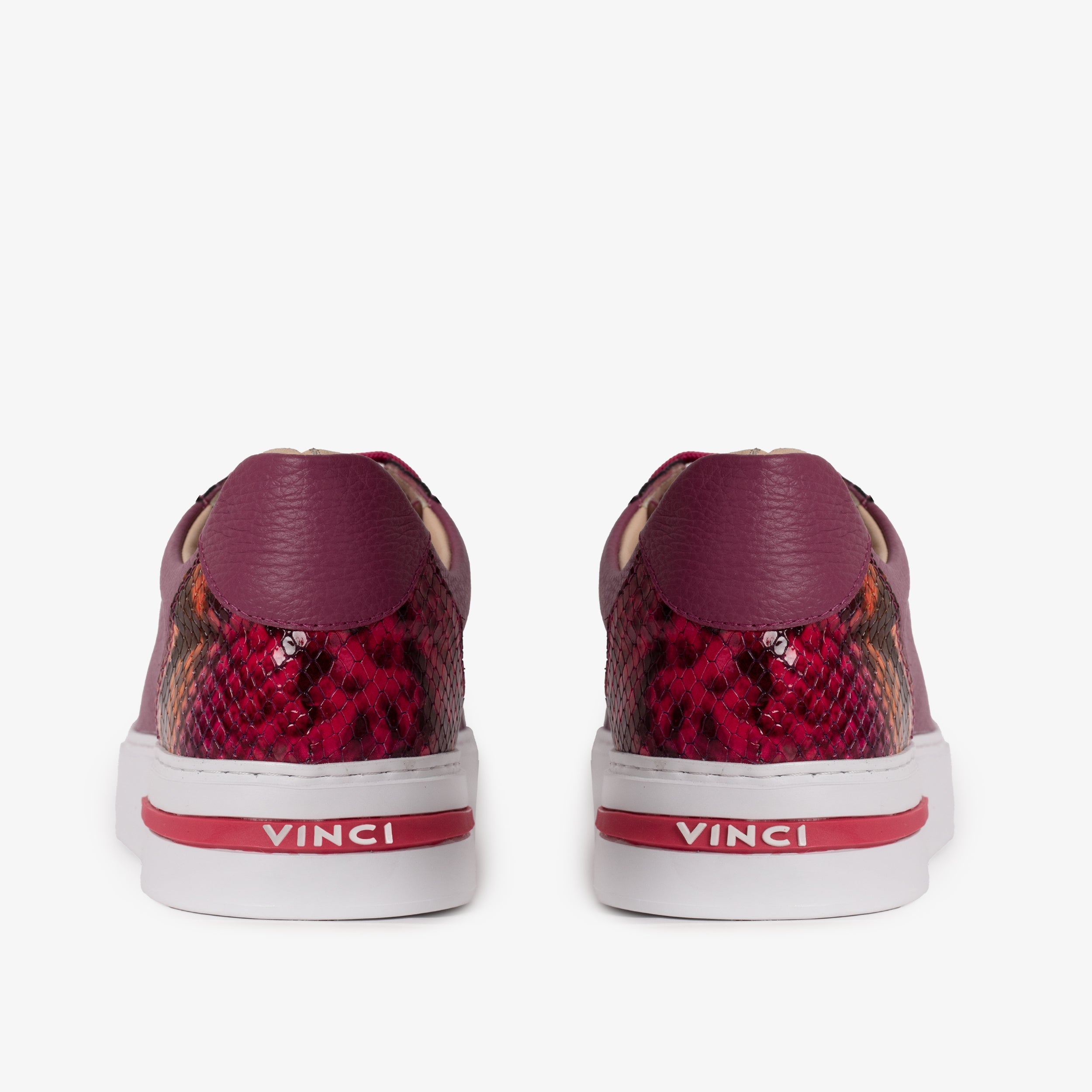 The Burano Purple Fuchsia Leather Sneaker On Sale