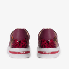 The Burano Purple Fuchsia Leather Sneaker On Sale