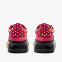 The Venezia Fuchsia Leather Sneaker All New