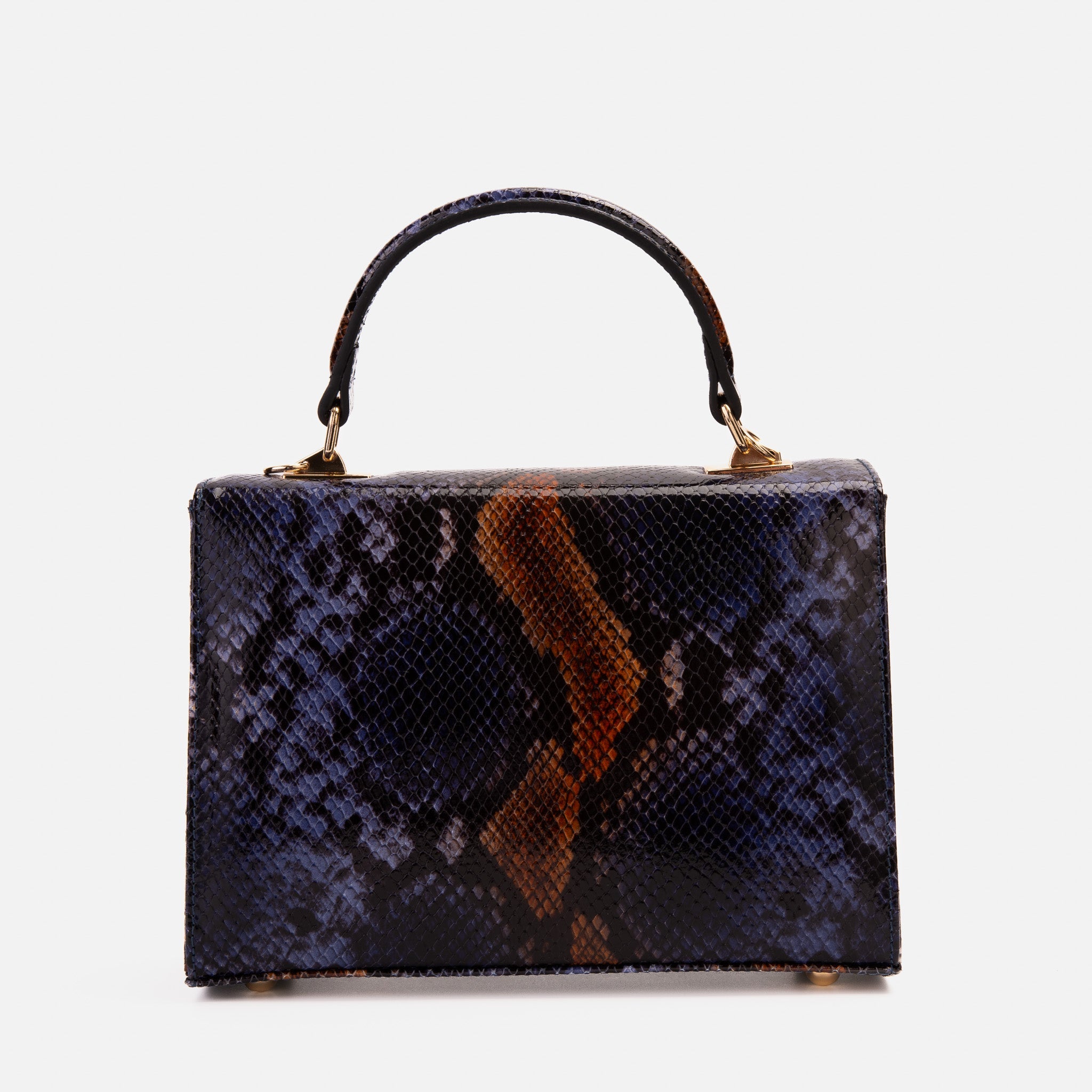 The Venezia Navy Blue Leather Snk Handbag Universal Fit
