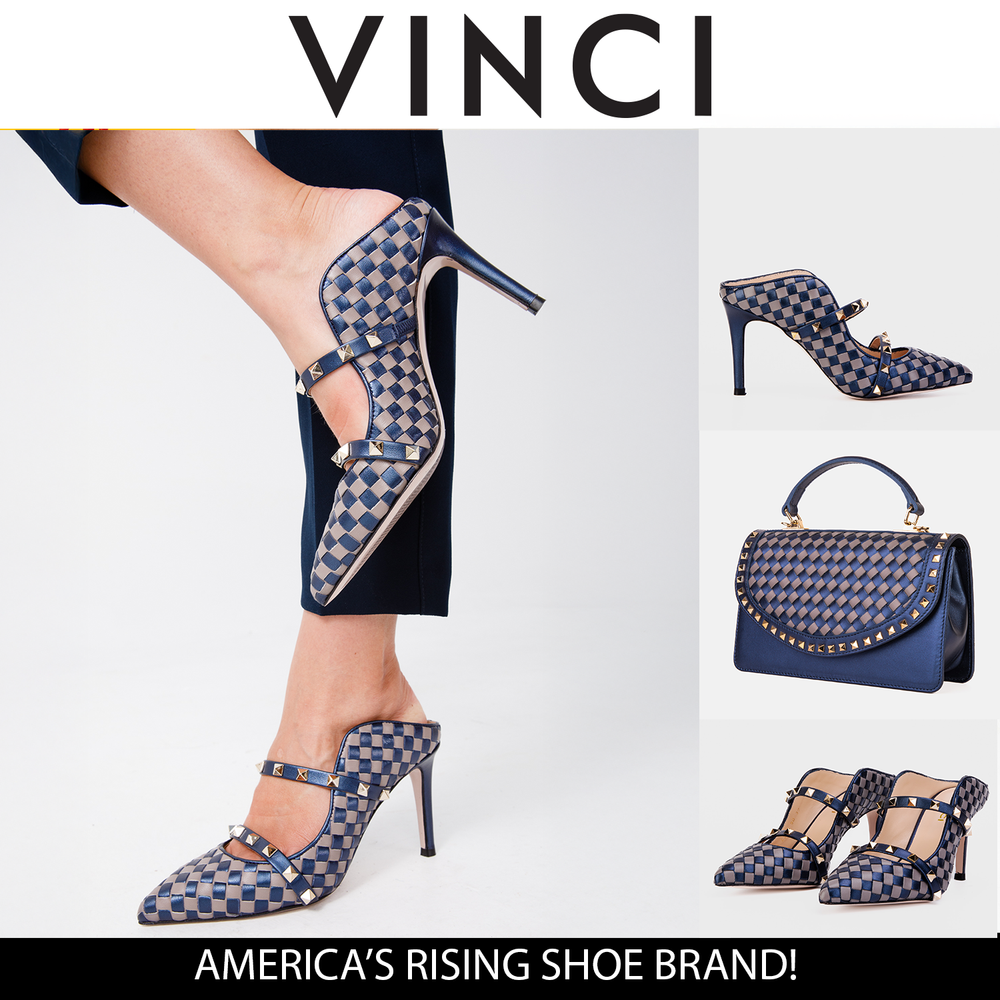The Dosso Navy Blue Handwoven Pointy Toe Leather Sandal Fine Craftsmanship