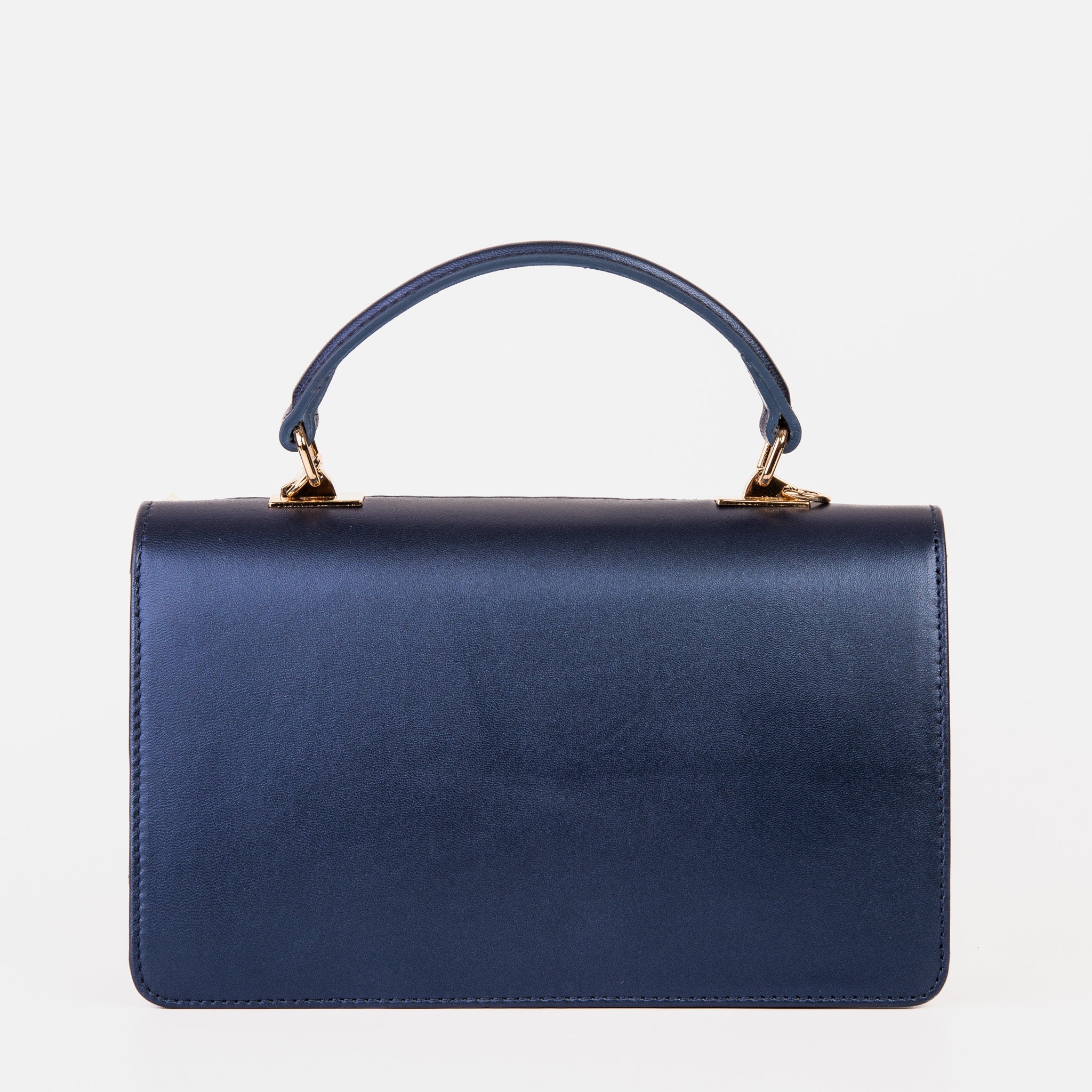 The Dosso Navy Blue and Beige Handwoven Leather Handbag Exclusive Style