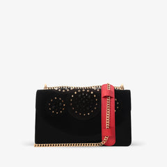 The Infanta Black Spike Leather Handbag For Sale