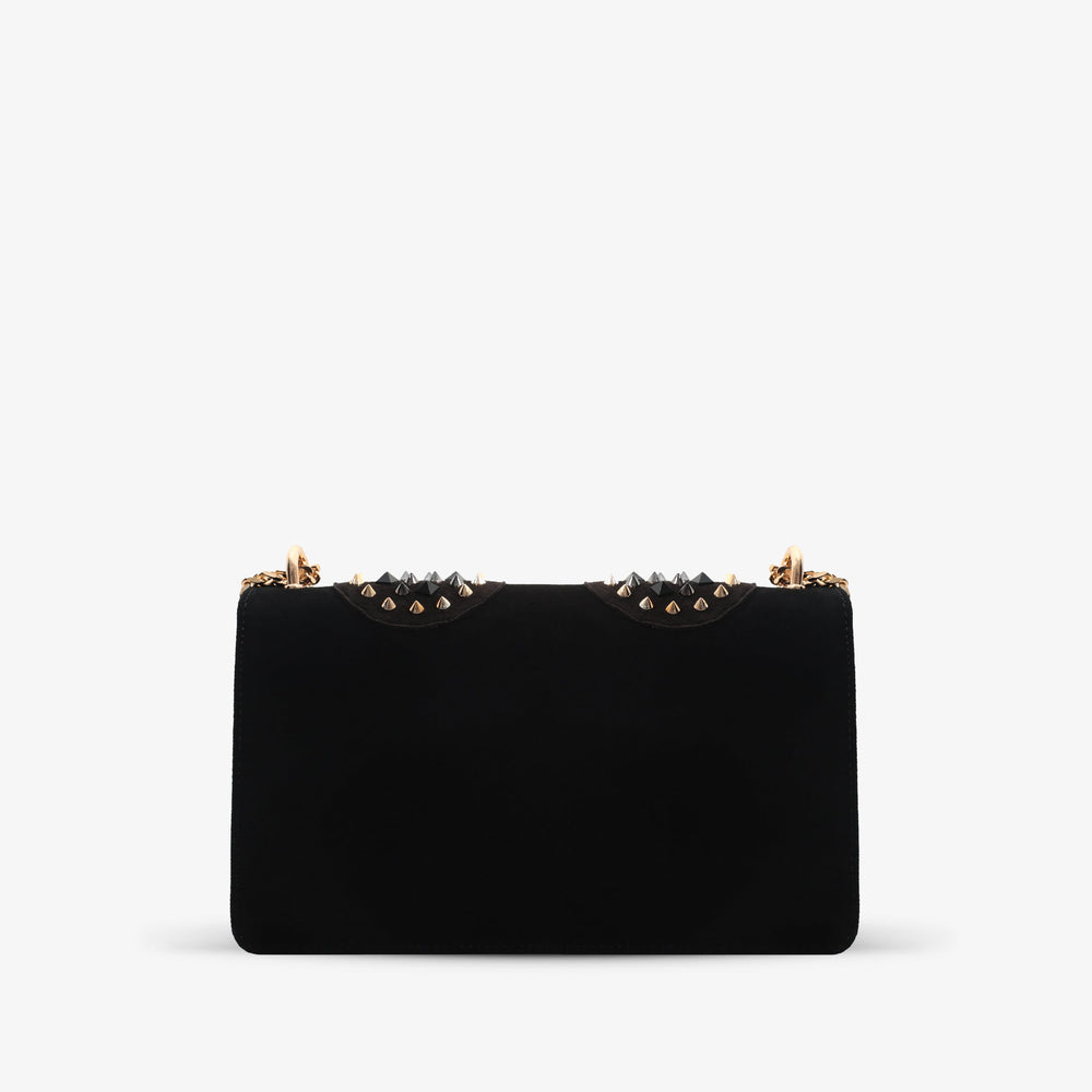 The Infanta Black Spike Leather Handbag For Sale