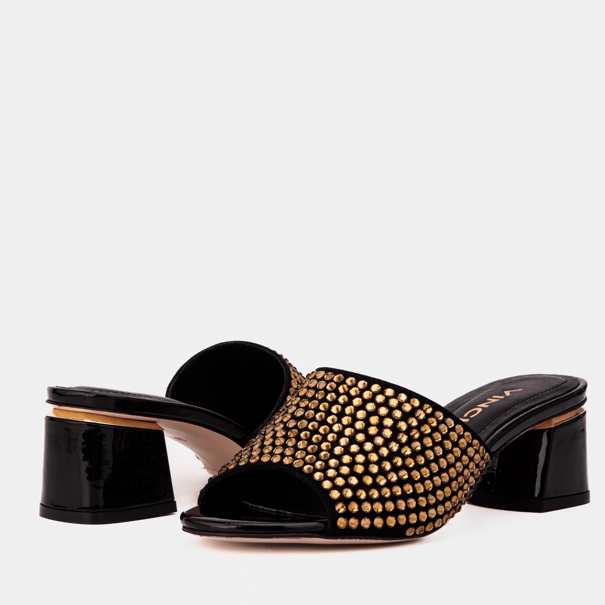 The Ailano Gold Glitter Leather Sandal Exclusive Style