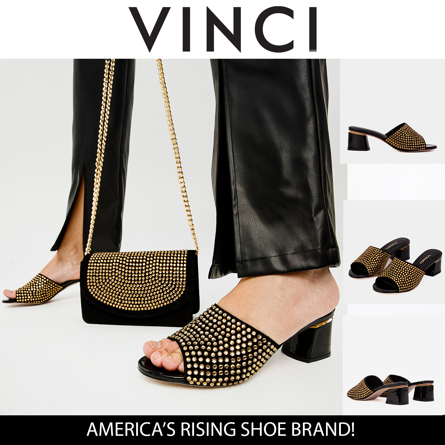 The Ailano Gold Glitter Leather Sandal Exclusive Style