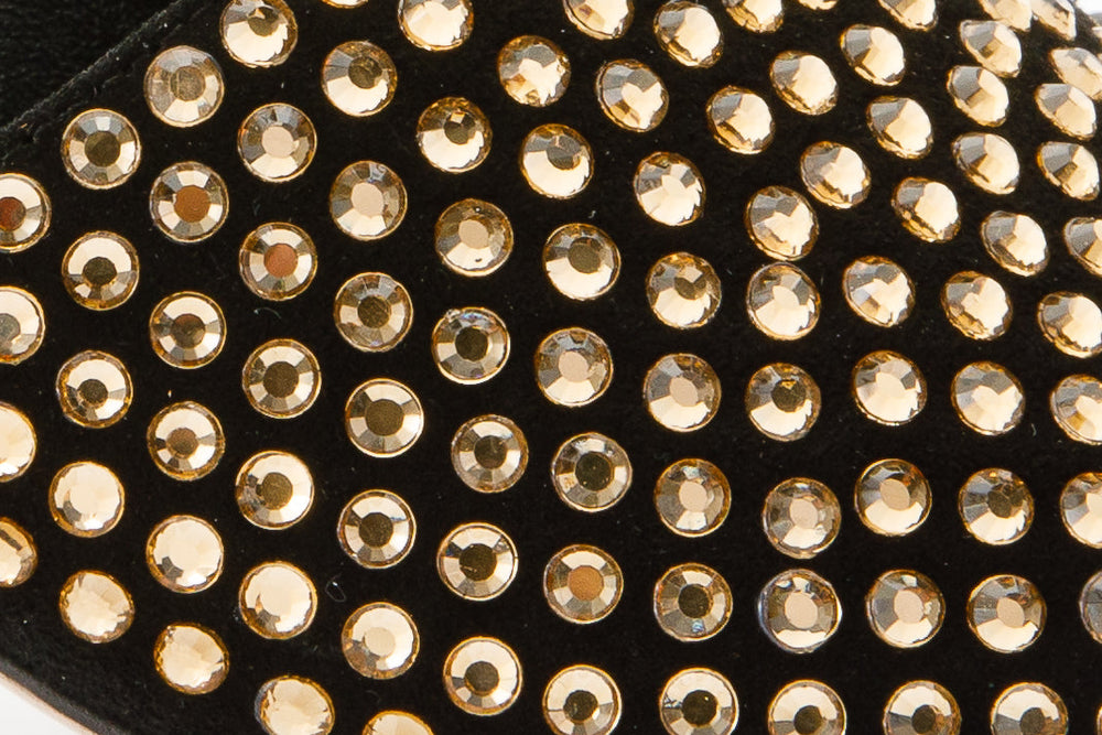 The Ailano Gold Glitter Leather Sandal Exclusive Style