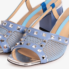 The Linea Blue Leather Slingback Sandal Universal Fit