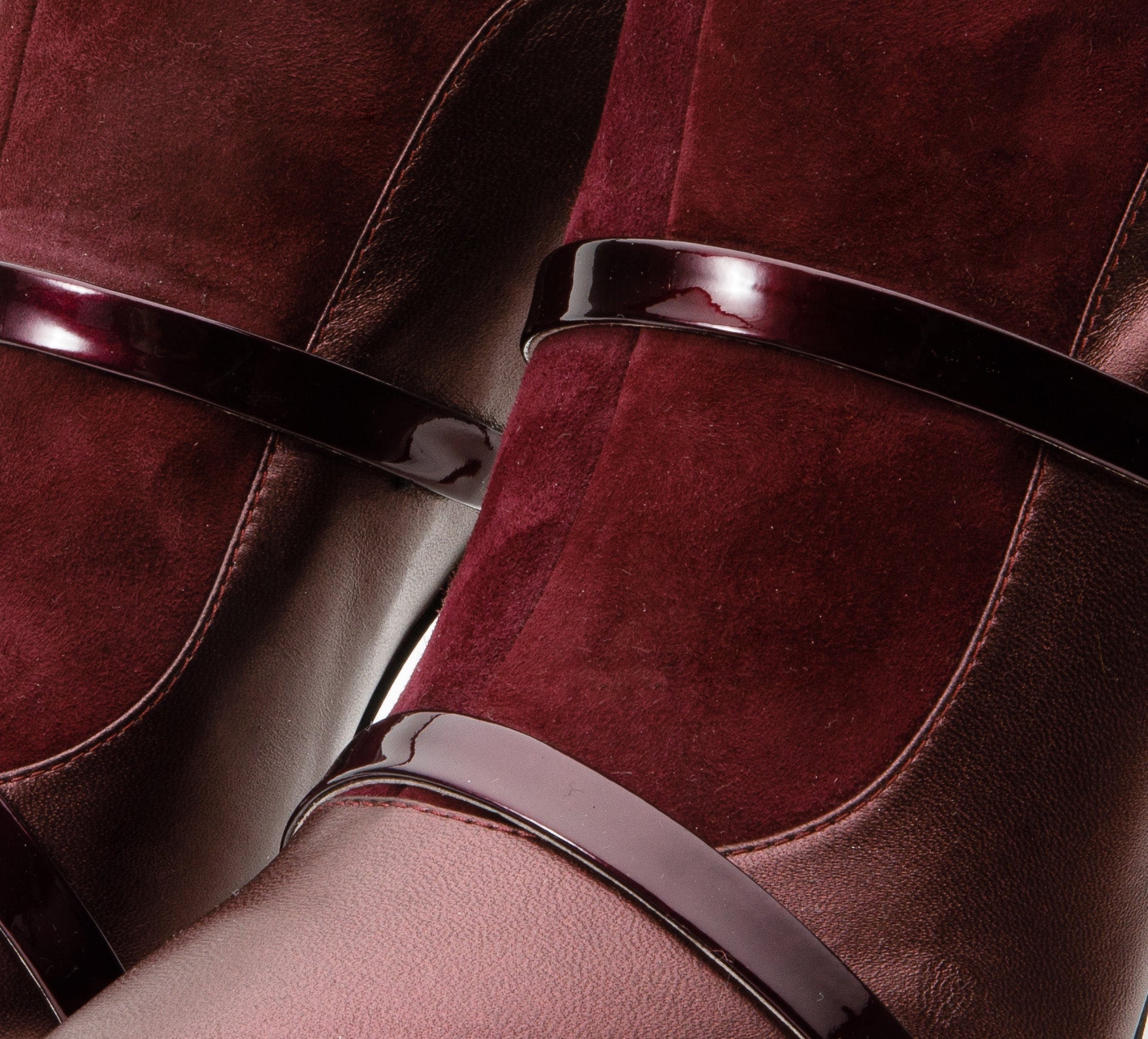 The Manila Burgundy Leather Ankle Boot On Sale