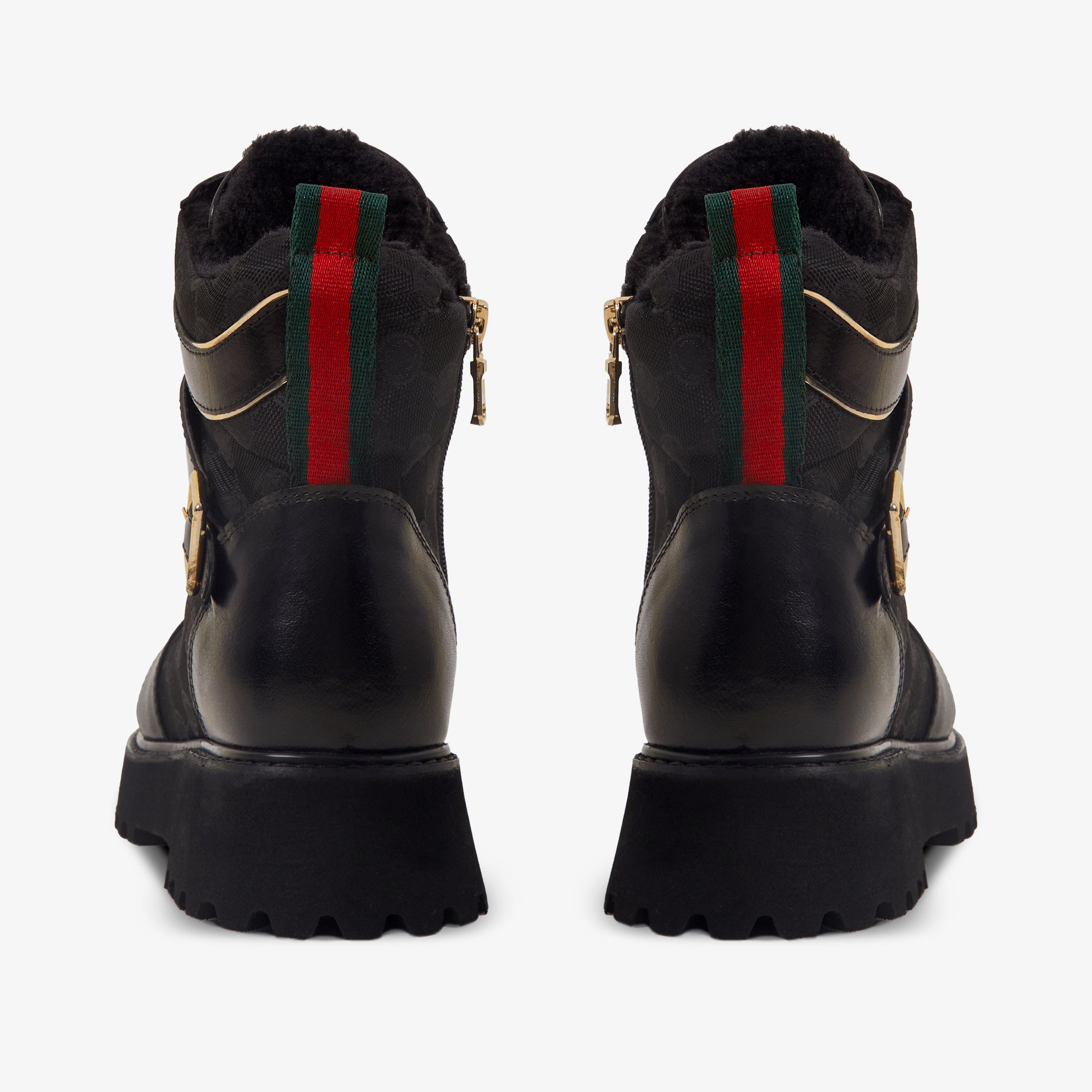 The Boston Black Leather Lace-Up Ankle Boot With a Side Zipper All New