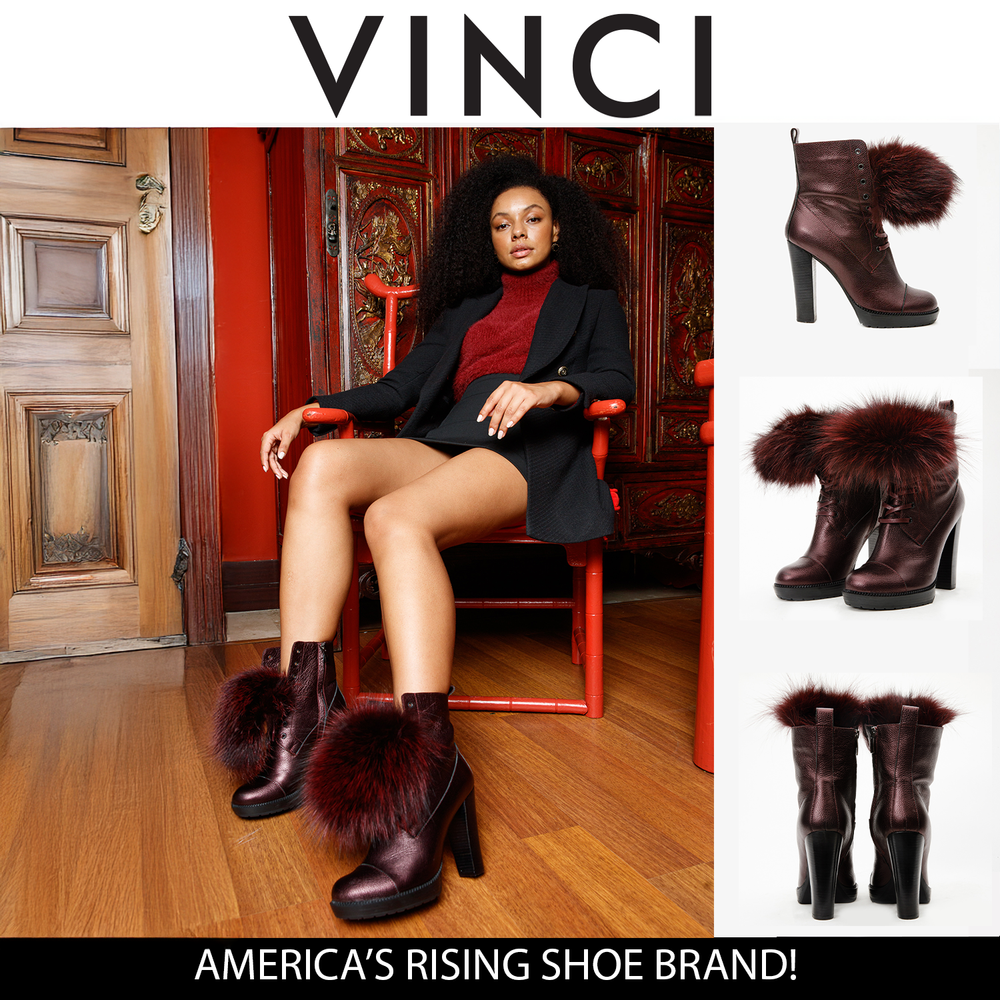 The Melo Burgundy Leather Natural Mid Calf Platform Heel Boot Fine Craftsmanship
