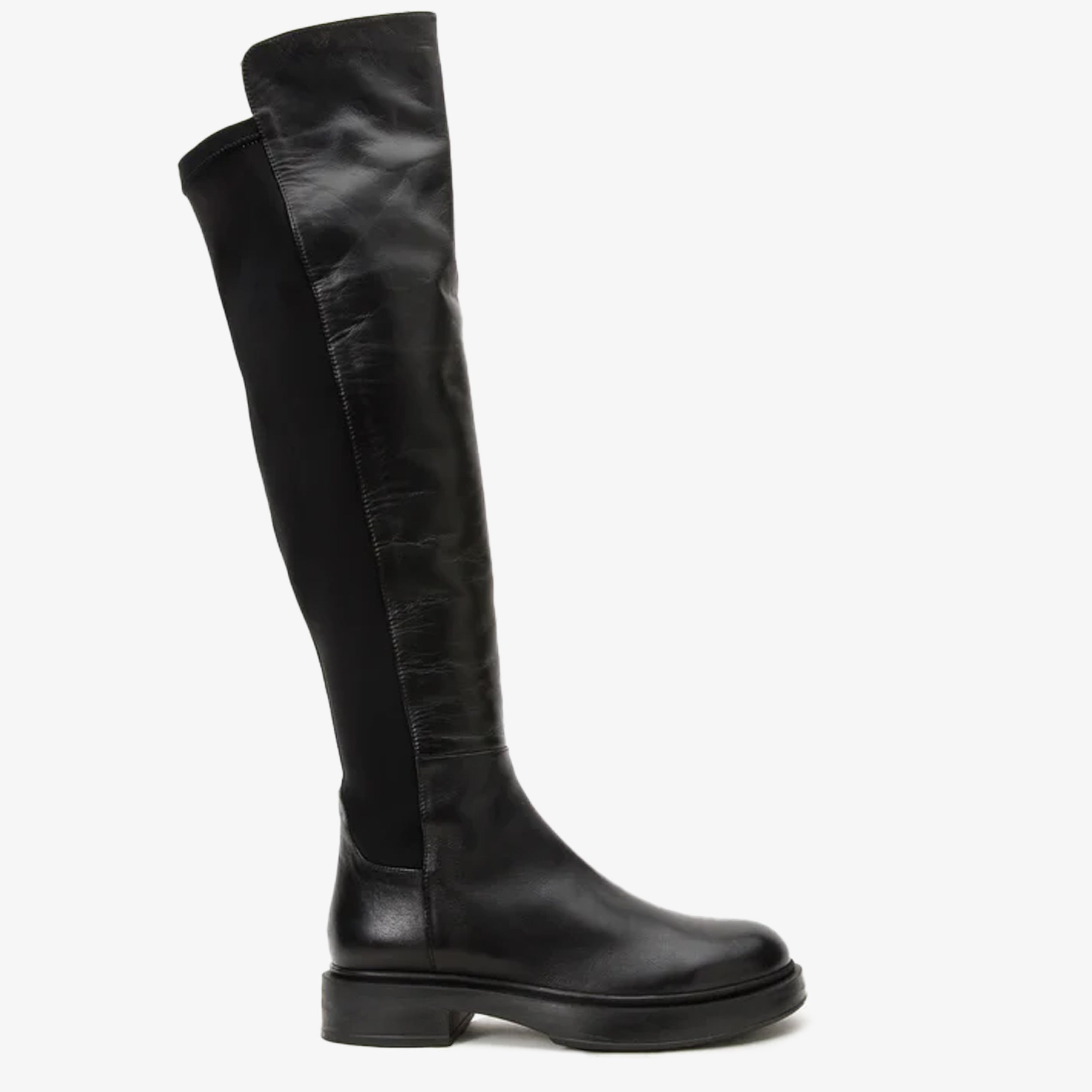 The Harmony Belle Black Leather Knee High Boot Exclusive Style