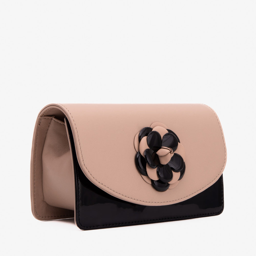 The Diva Beige Leather Handbag On Sale