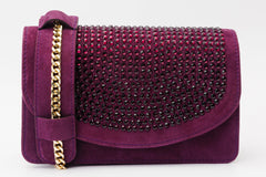 The Ailano Purple Leather Handbag All New