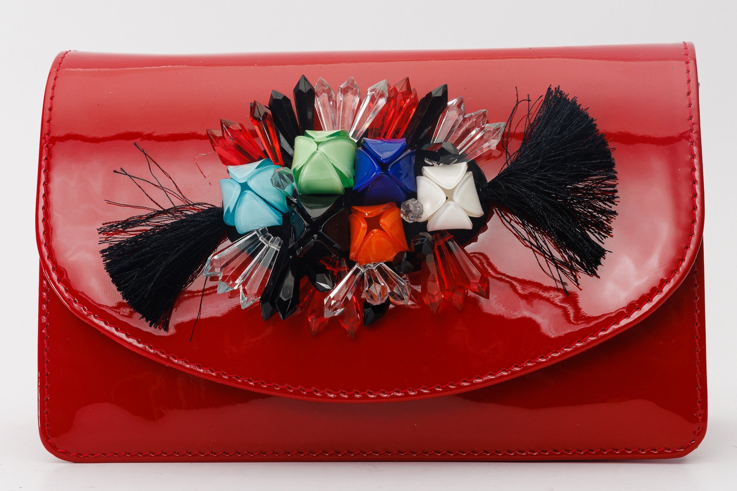The Vigo Red Patent Leather Handbag Universal Fit