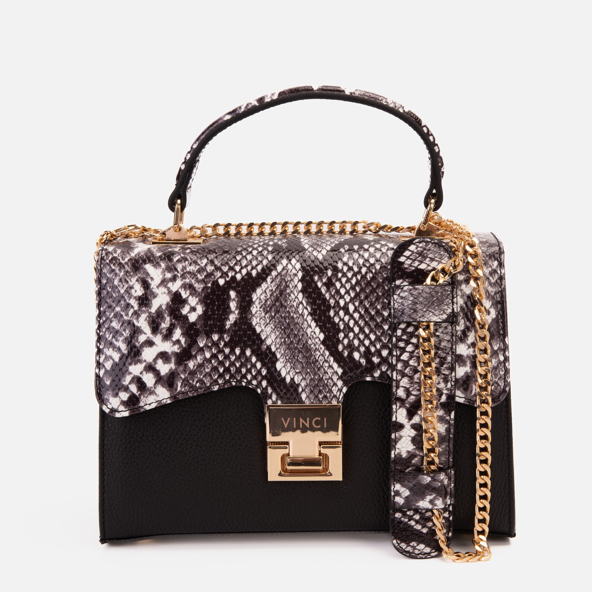 The Venezia Black Leather Handbag Fine Craftsmanship