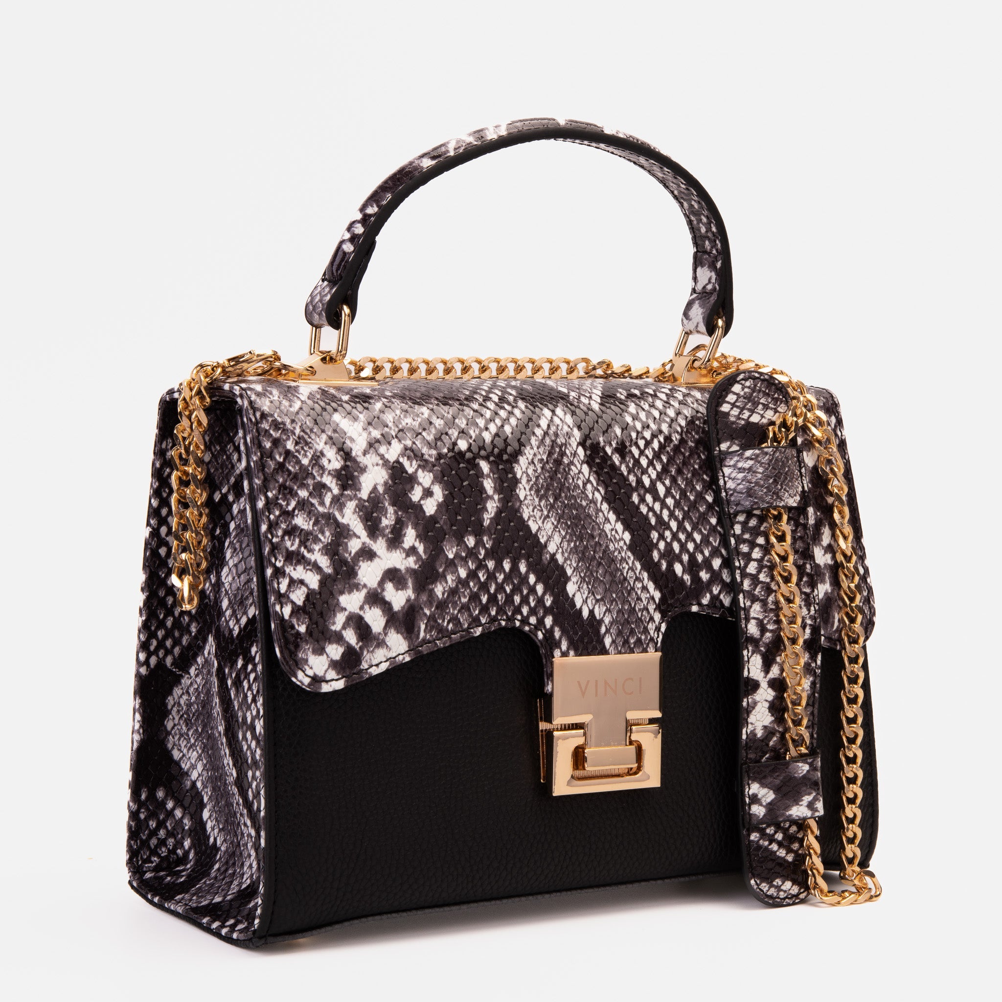 The Venezia Black Leather Handbag Fine Craftsmanship