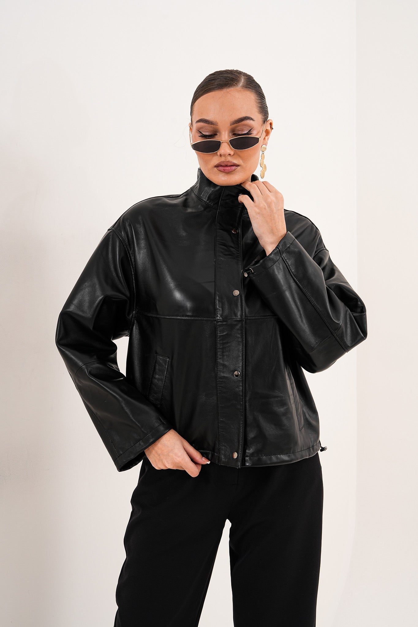 The Vesper Black Leather Jacket All New