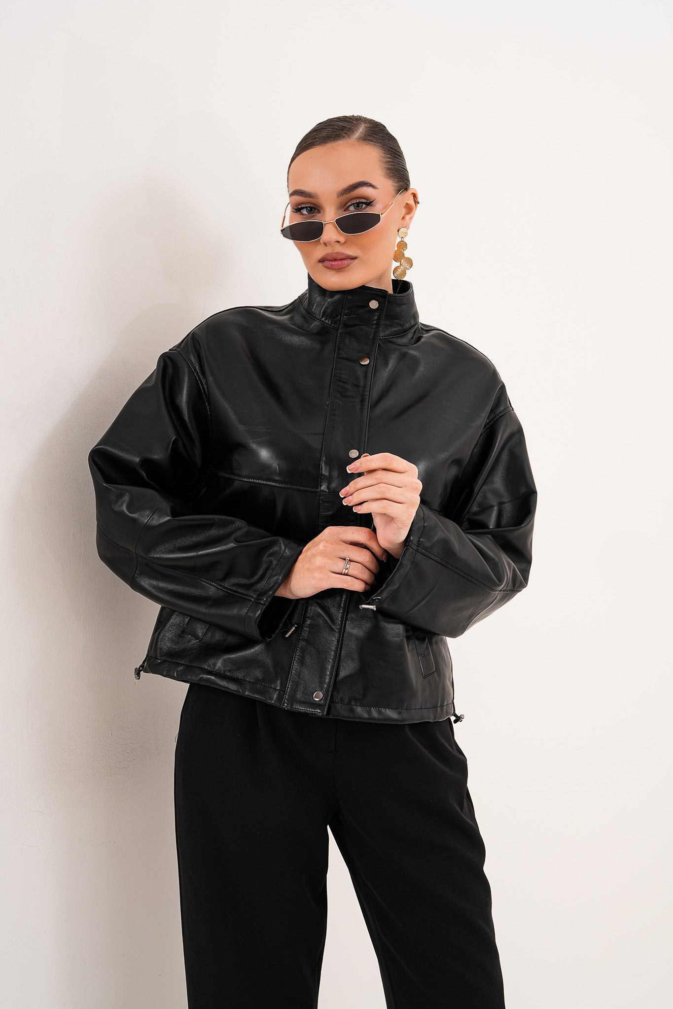 The Vesper Black Leather Jacket All New