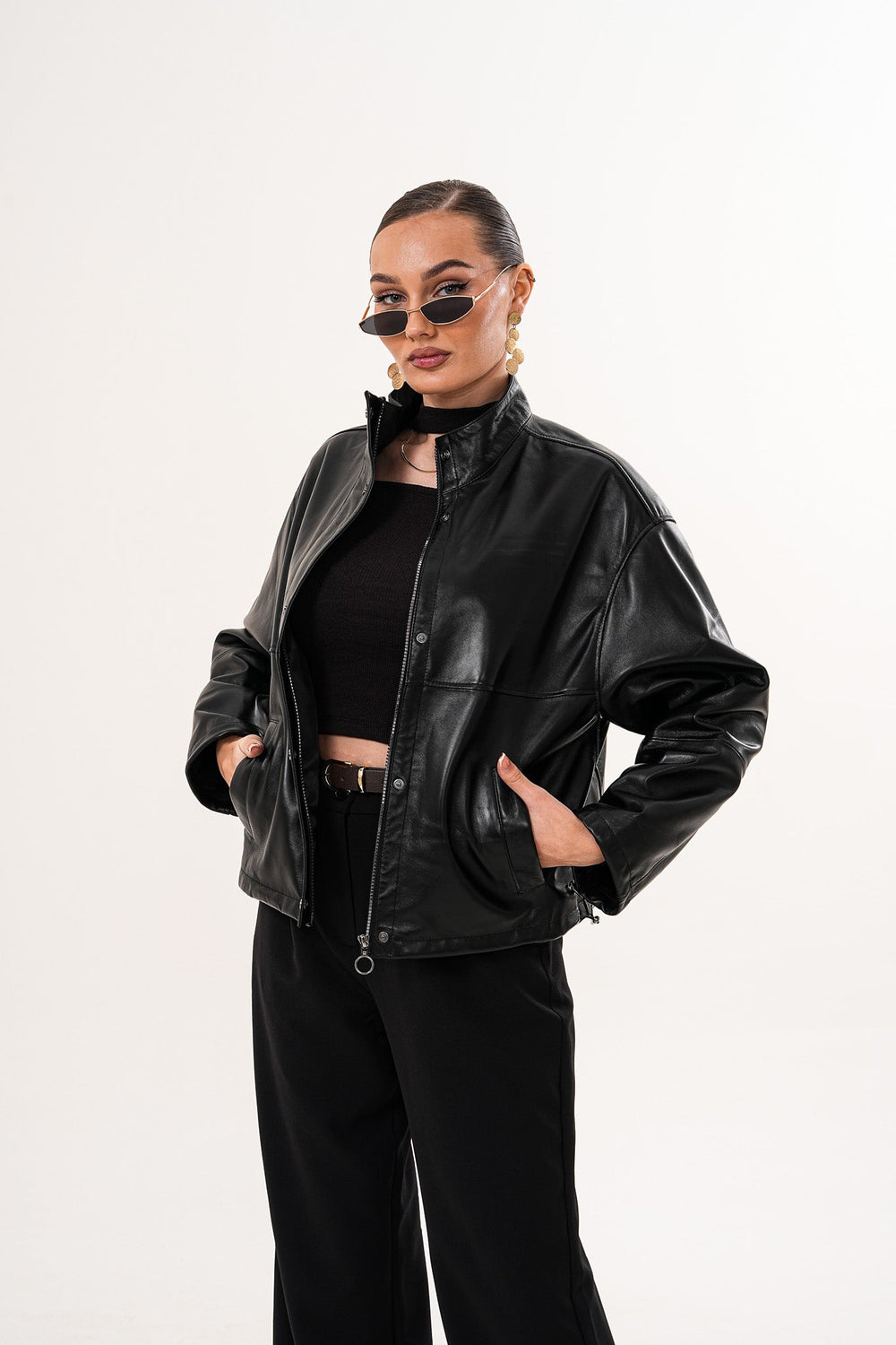 The Vesper Black Leather Jacket All New