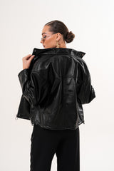 The Vesper Black Leather Jacket All New