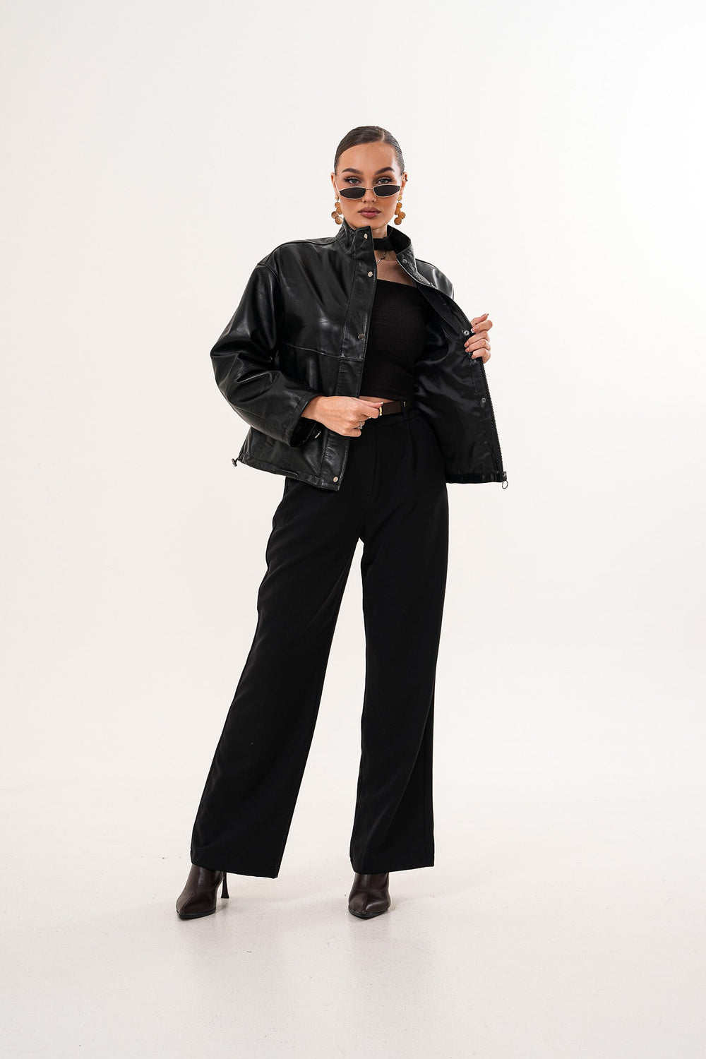 The Vesper Black Leather Jacket All New