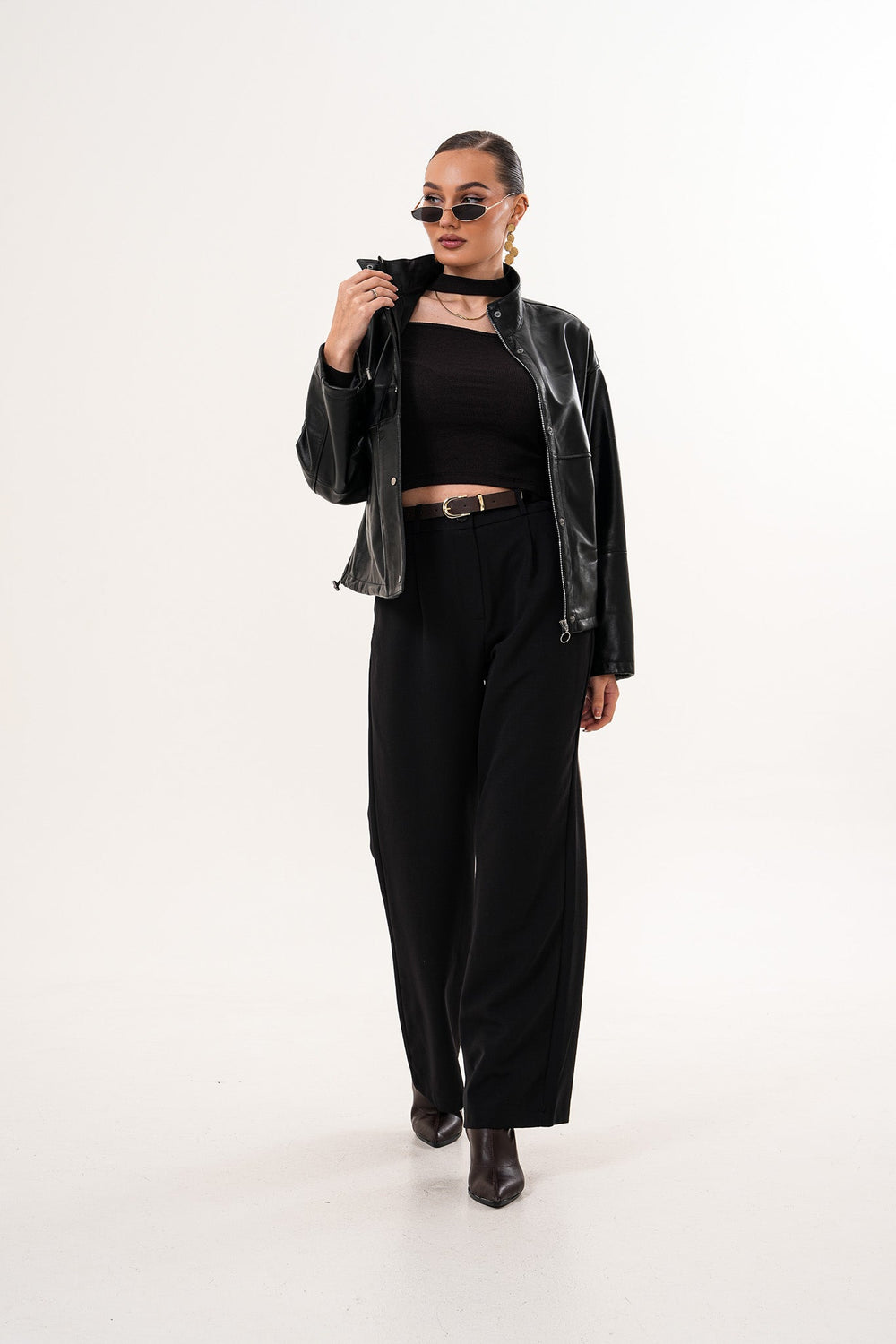 The Vesper Black Leather Jacket All New