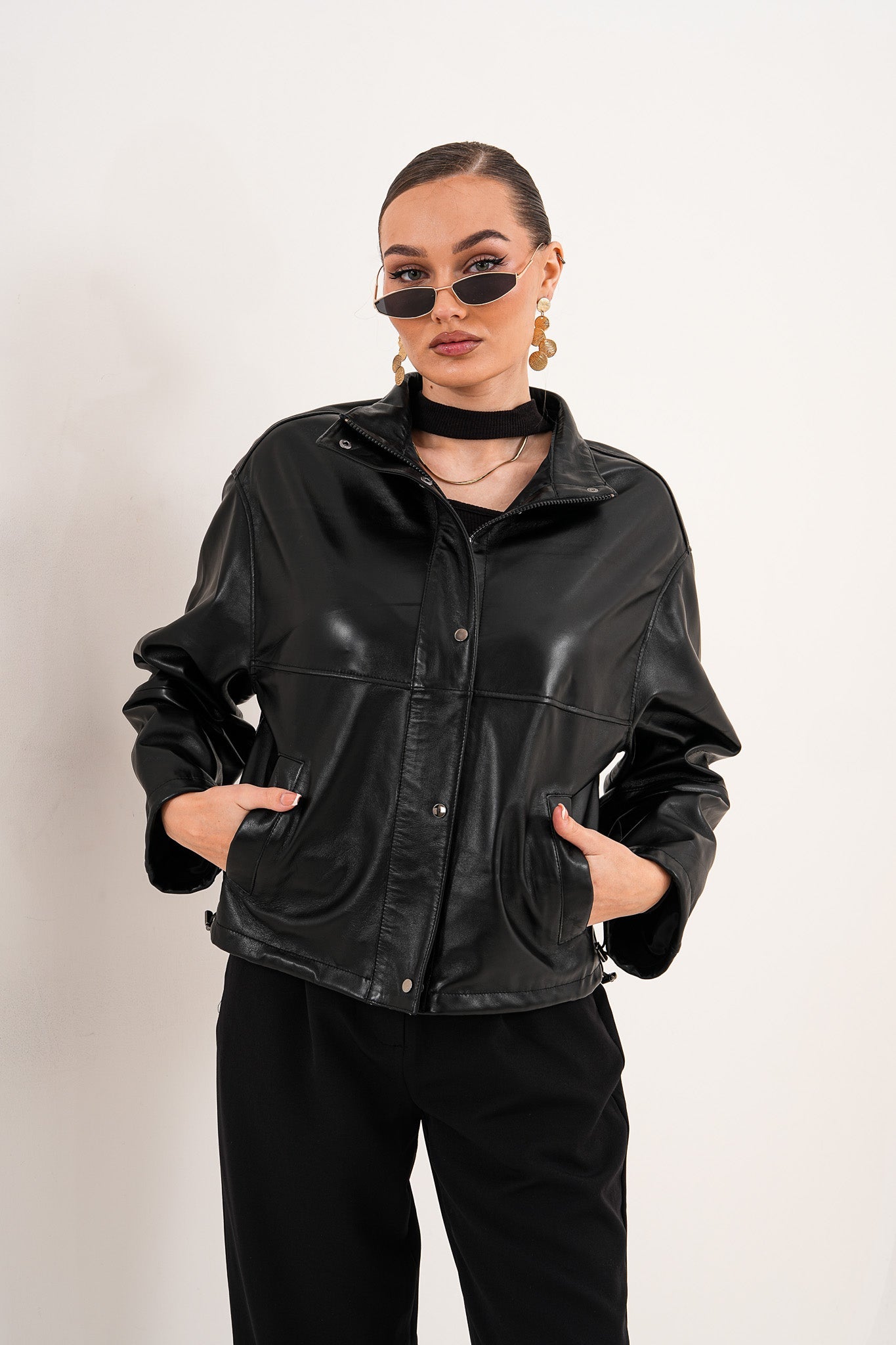 The Vesper Black Leather Jacket All New