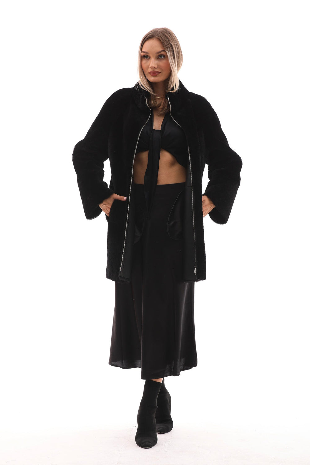 The Nyra Reversible Shearling Leather Jacket Exclusive Style