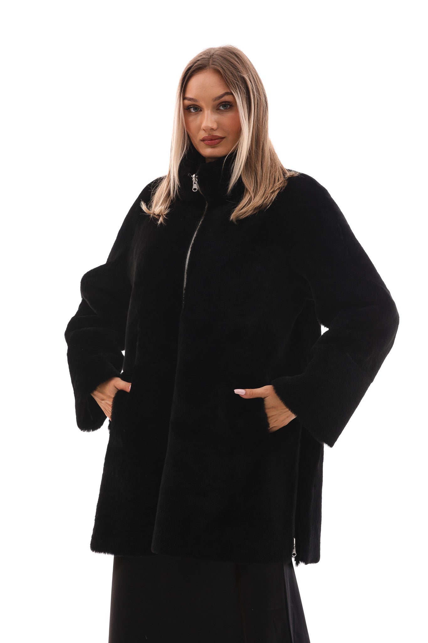 The Nyra Reversible Shearling Leather Jacket Exclusive Style