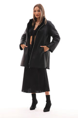 The Nyra Reversible Shearling Leather Jacket Exclusive Style