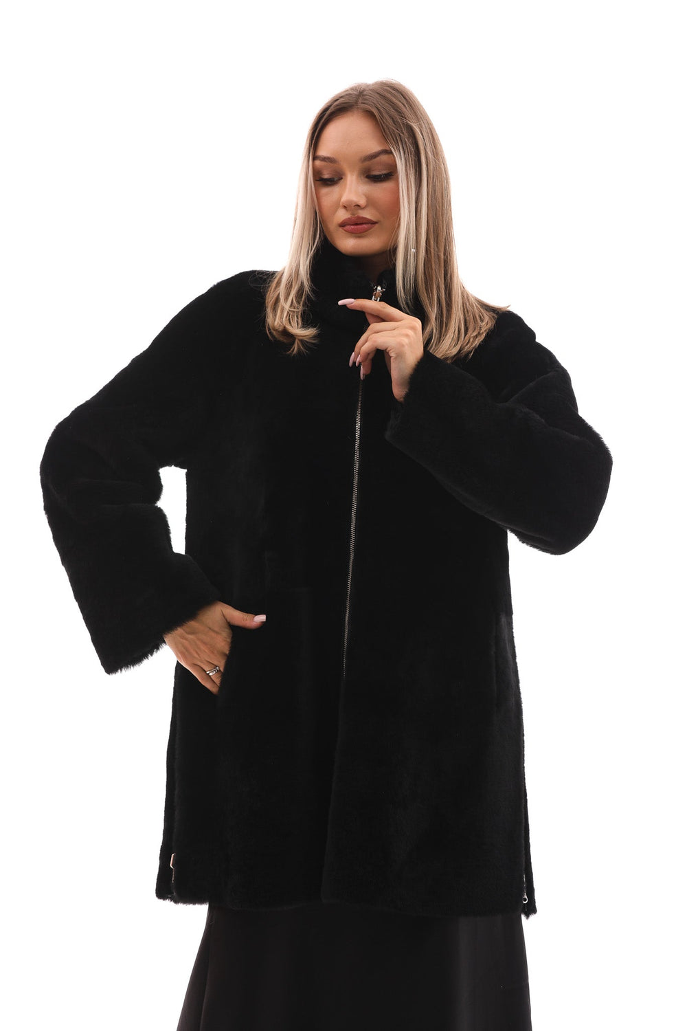 The Nyra Reversible Shearling Leather Jacket Exclusive Style