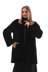The Nyra Reversible Shearling Leather Jacket Exclusive Style