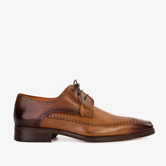 The Moon Tan Leather Derby Shoe Fine Craftsmanship