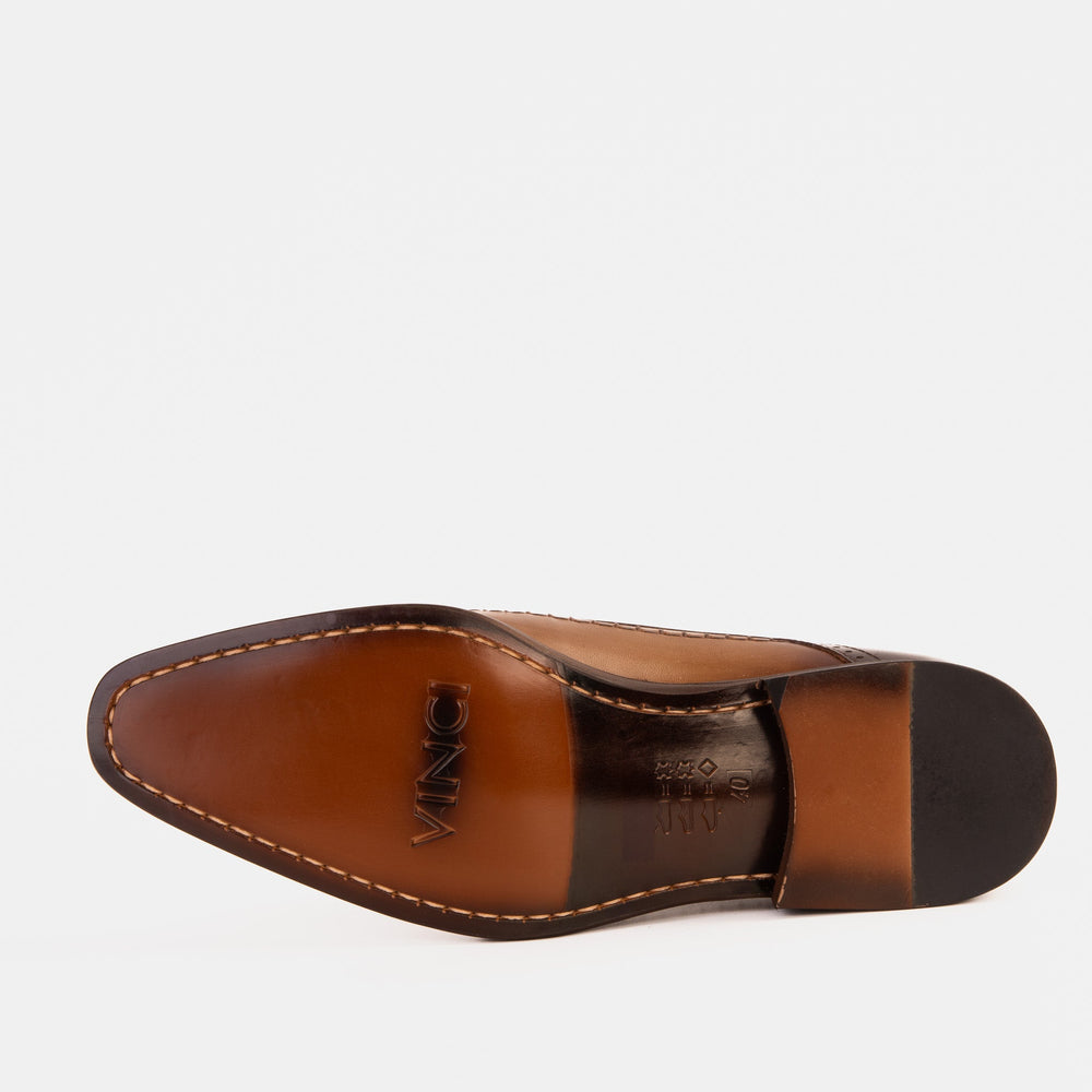 The Moon Tan Leather Derby Shoe Fine Craftsmanship