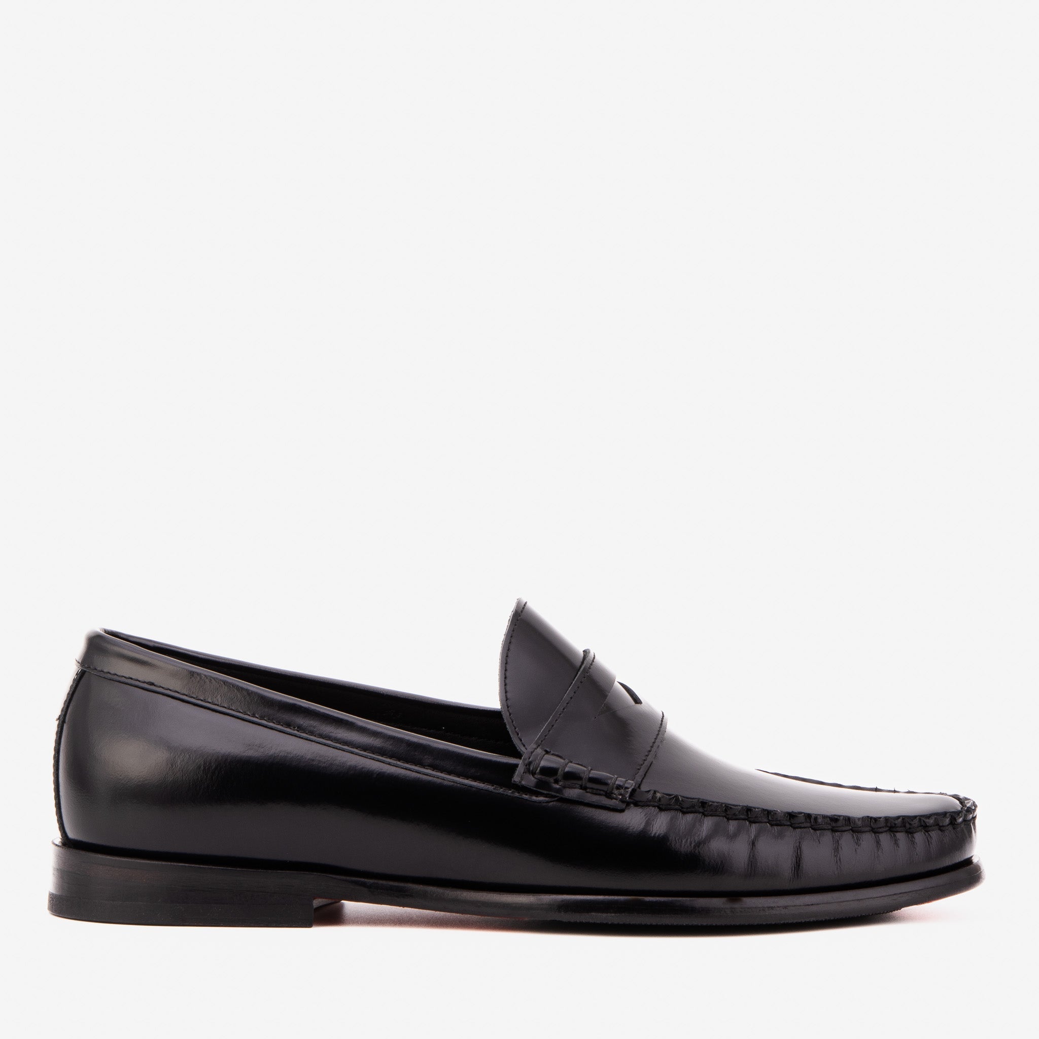 The Belmont Black Polished Leather Loafer Exclusive Style