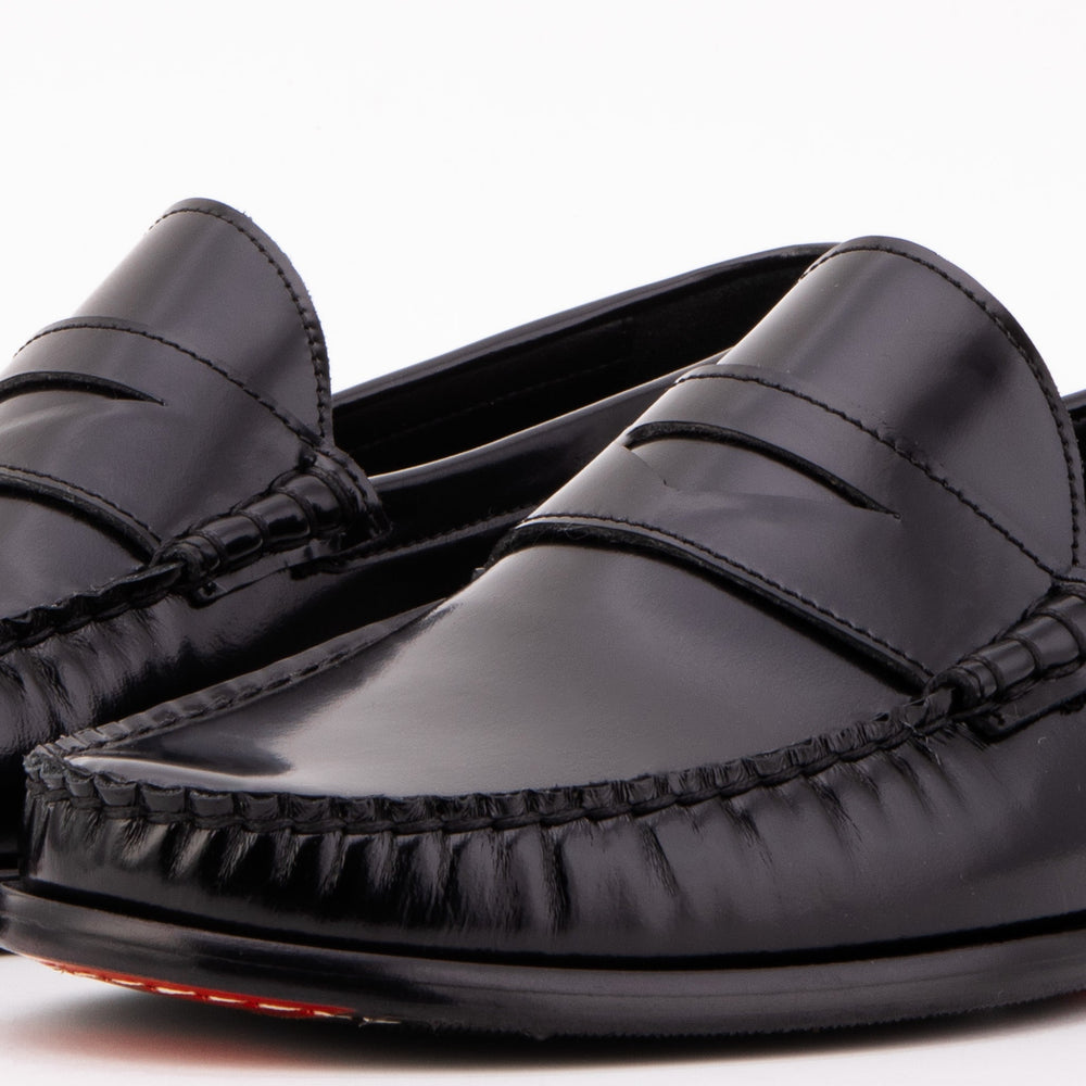 The Belmont Black Polished Leather Loafer Exclusive Style