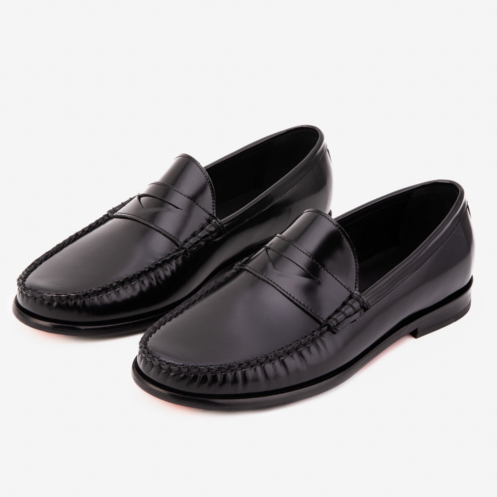 The Belmont Black Polished Leather Loafer Exclusive Style