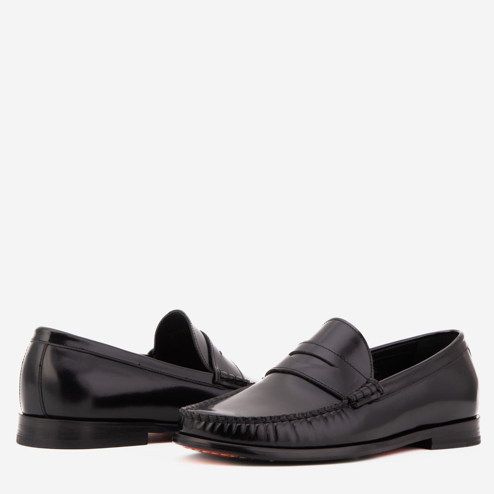 The Belmont Black Polished Leather Loafer Exclusive Style
