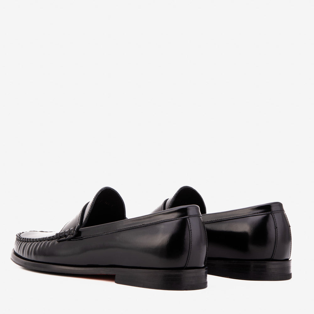 The Belmont Black Polished Leather Loafer Exclusive Style