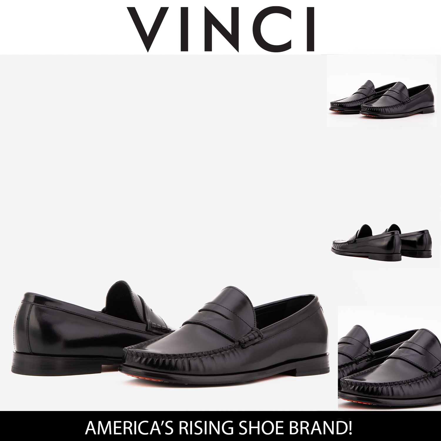 The Belmont Black Polished Leather Loafer Exclusive Style