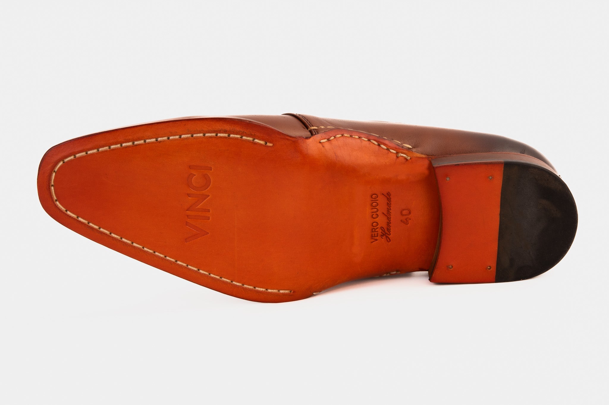 The Hagrid Tan Leather Single Monk Strap Handmade Shoe On Sale